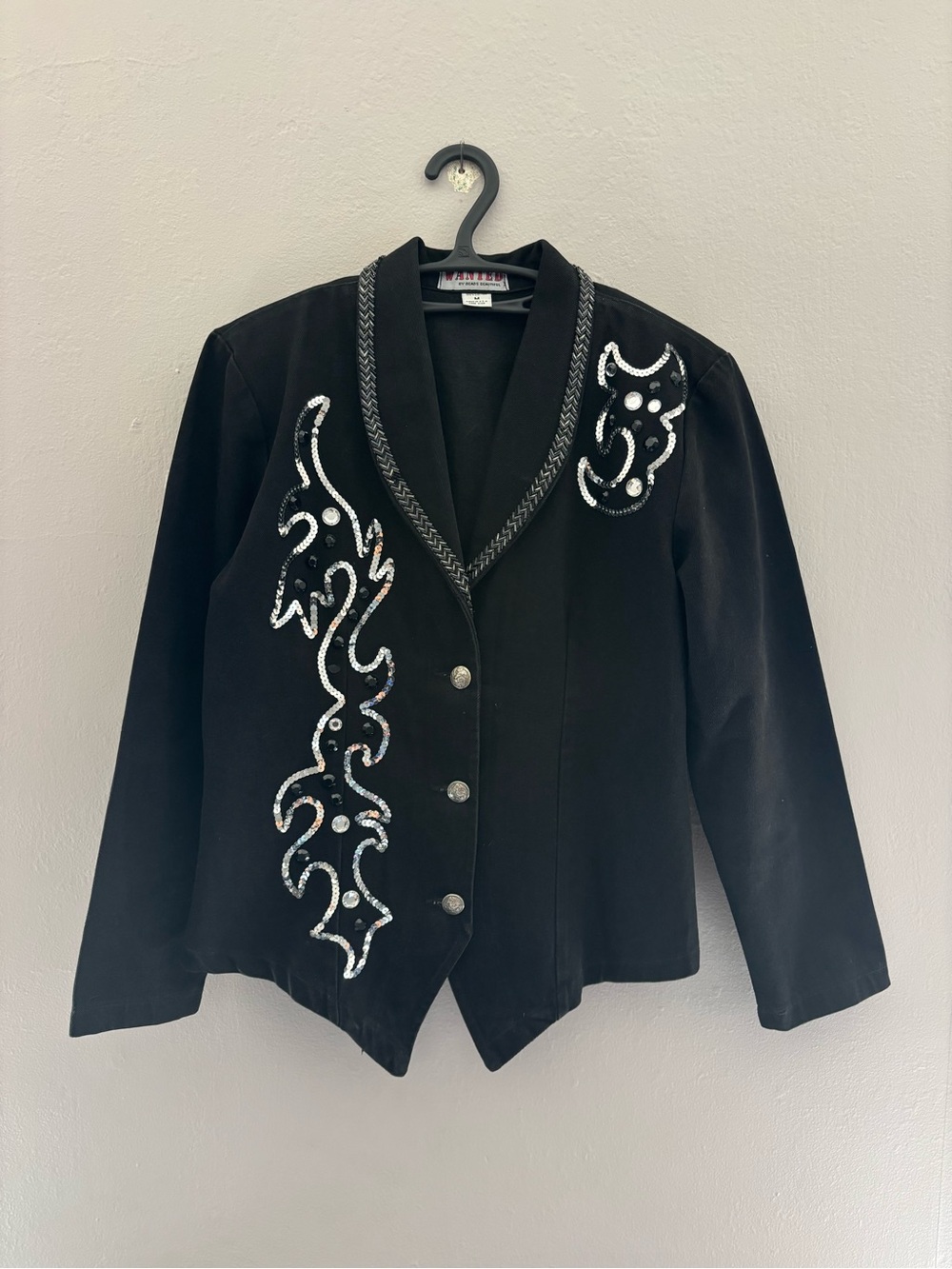 Vintage Wanted Blazer Jacket Size Medium - Picture 1 of 6